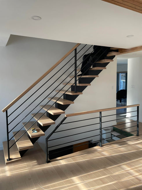 Rampe d'escalier en érable