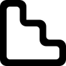 escalier avec rampe icon