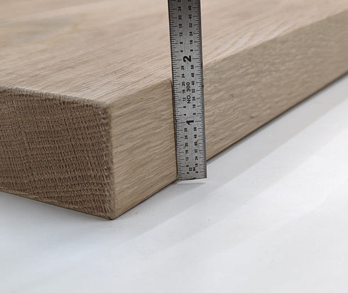 Marche d'angle en chêne blanc
